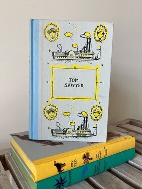 Vintage Tom Sawyer Hardcover | Mark Twain |  Illustrated Junior Deluxe Edition